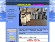 Tablet Screenshot of chillypepperhire.co.uk
